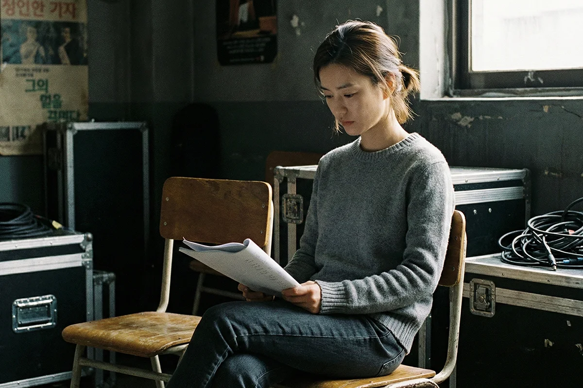 Jung Yu Mi aktris Korea Selatan di awal karier film dengan tampilan sederhana dan ekspresi natural